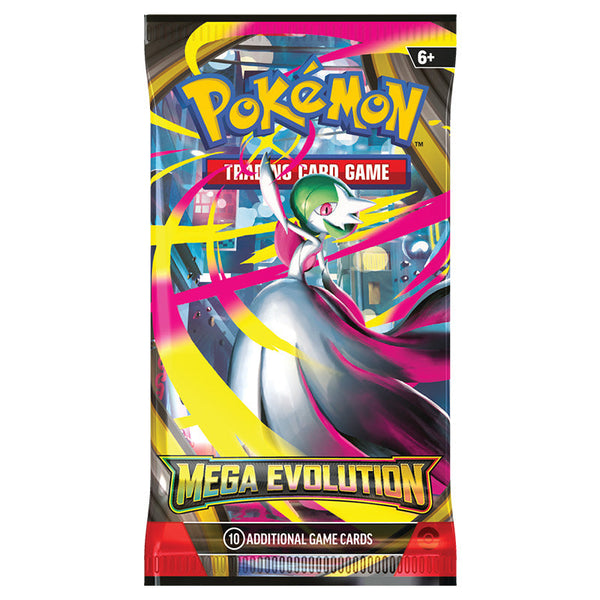 Mega Evolution English booster pack; artwork may vary