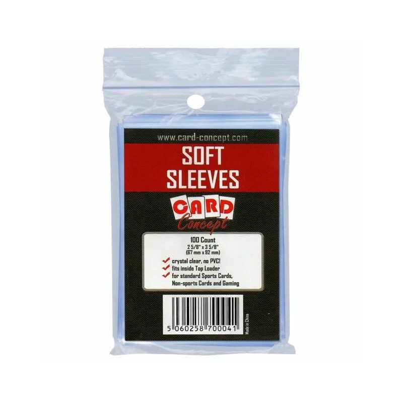 Card Concept Soft Sleeves (100 pcs) – Standard Card Protection
