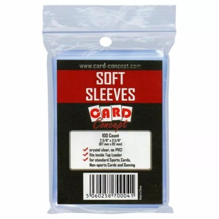 Card Concept Soft Sleeves (100 pcs) – Standard Card Protection