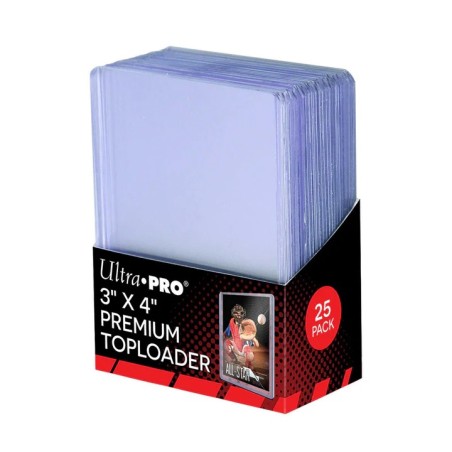 Ultra PRO 3" × 4" Super Clear Premium Toploader – 25-Pack