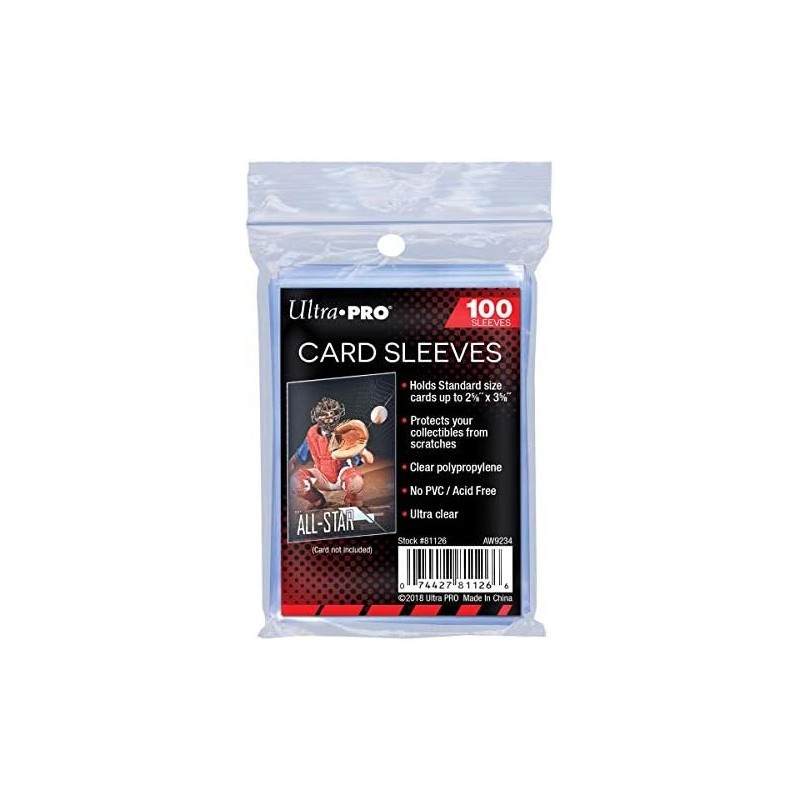 Ultra PRO Clear Card Sleeves (100 pcs) – Standard Size Protection