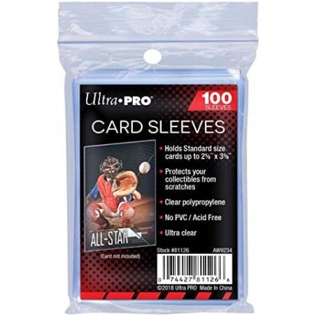 Ultra PRO Clear Card Sleeves (100 pcs) – Standard Size Protection