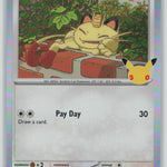 113/128 Meowth Common ME: 30th Celebration NM
