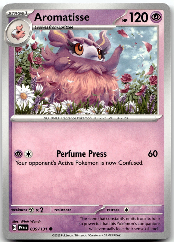 039/131 Aromatisse Common SV: Prismatic Evolutions NM