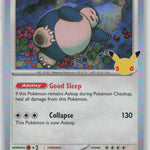 119/128 Snorlax Holo Common ME: 30th Celebration NM