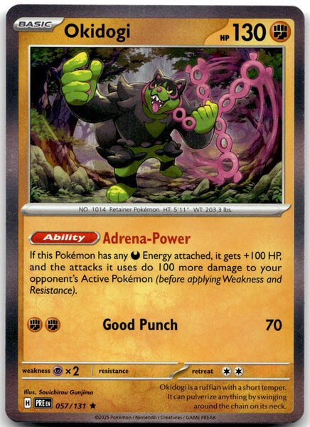 057/131 Okidogi Holo Rare SV: Prismatic Evolutions NM