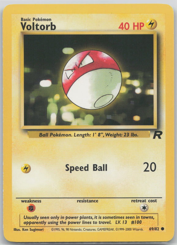 69/82 NM Voltorb Common Team Rocket