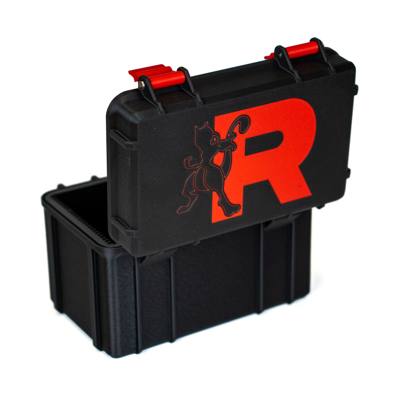 Trading Card Storage Box – Loose Cards, Toploaders & PSA Slabs - Rocket Mewtwo