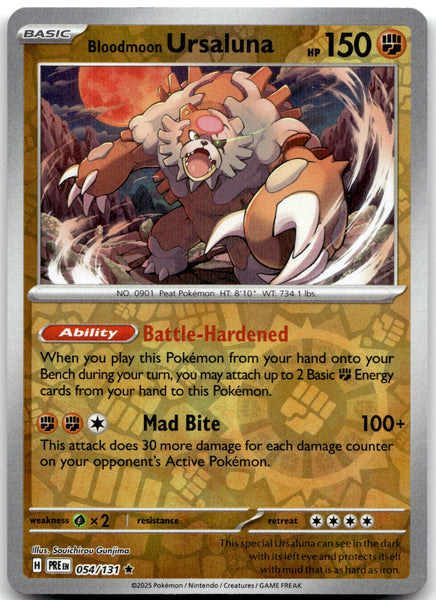 025/064 Bloodmoon Ursaluna Reverse Holo Rare SV: Shrouded Fable NM