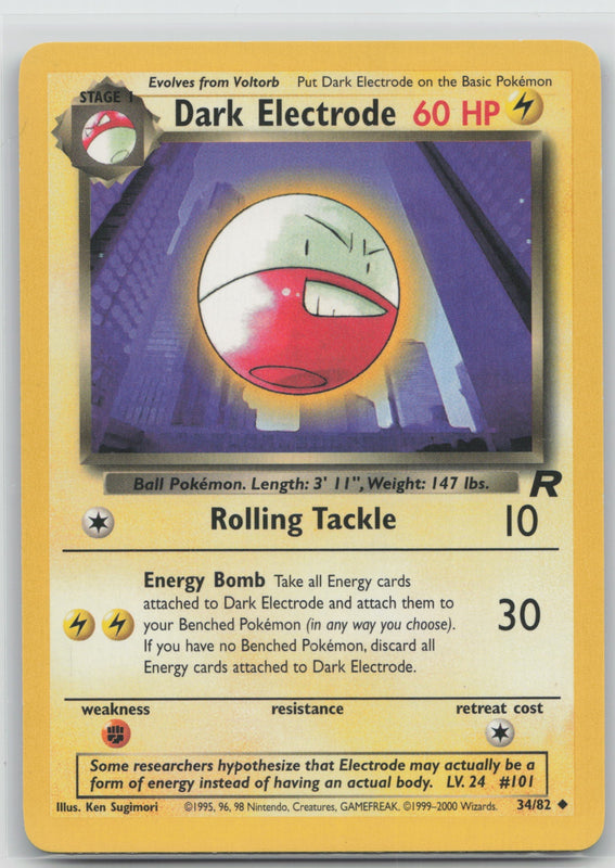 34/82 NM Dark Electrode Uncommon Team Rocket