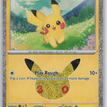 047/128 NM Pikachu Pikachu Rare ME: 30th Celebration