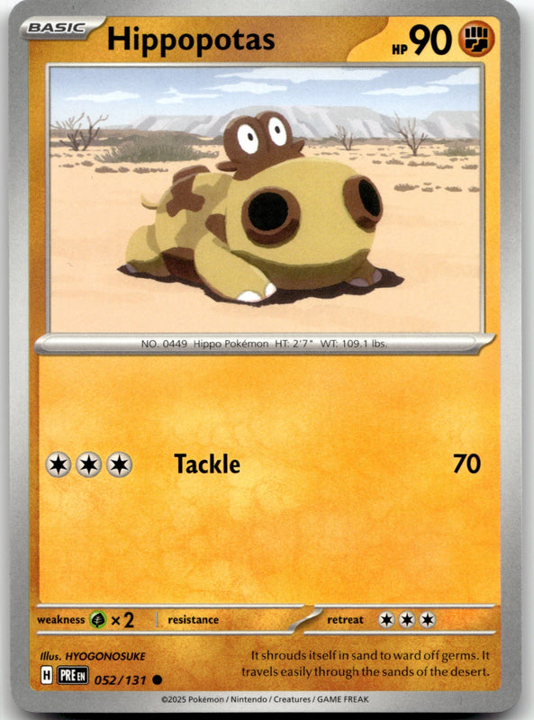 052/131 Hippopotas Common SV: Prismatic Evolutions NM