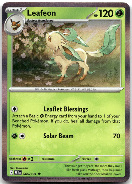 005/131 Leafeon (Cosmos Holo) Holo Rare Miscellaneous Cards & Products NM