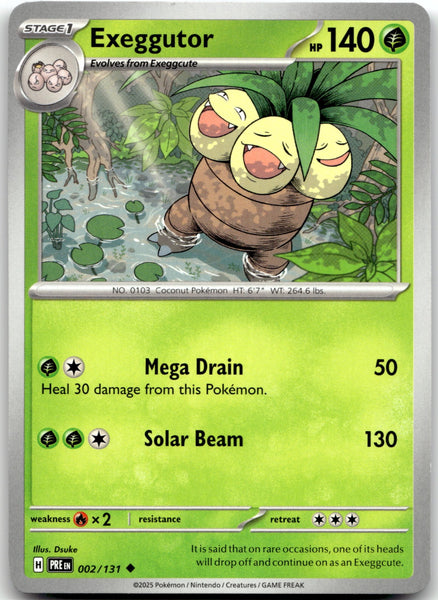 002/131 Exeggutor Uncommon SV: Prismatic Evolutions NM