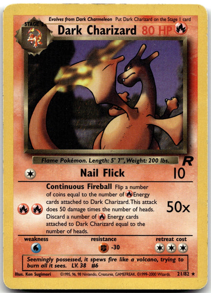 21/82 Dark Charizard (21) Unlimited Rare Team Rocket LP
