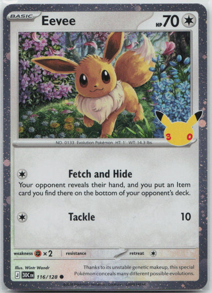 116/128 NM Eevee Common ME: 30th Celebration