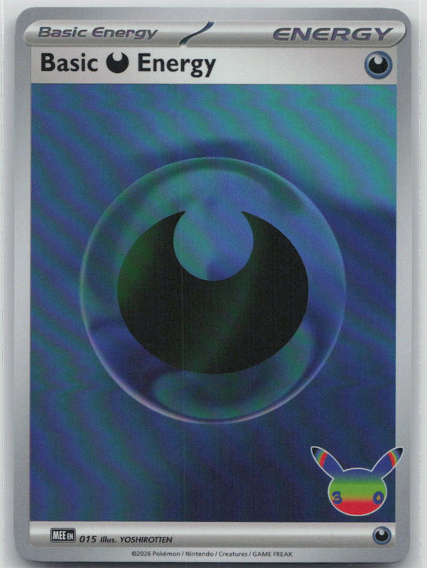 015 NM Basic Darkness Energy (30th Celebration) Futuristic Rare MEE: Mega Evolution Energies