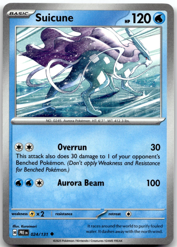 024/131 Suicune Uncommon SV: Prismatic Evolutions NM