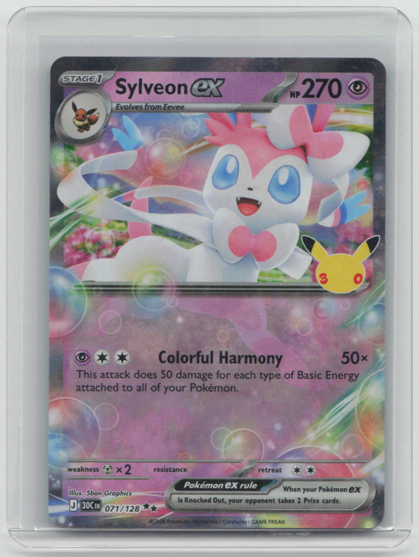 071/128 NM Sylveon ex Double Rare ME: 30th Celebration