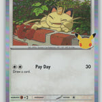 113/128 NM Meowth Common ME: 30th Celebration