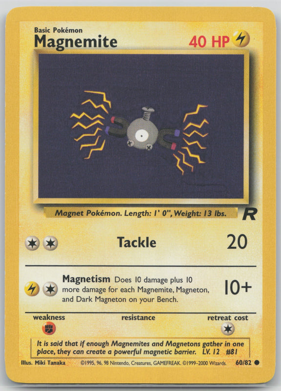 60/82 NM Magnemite Common Team Rocket