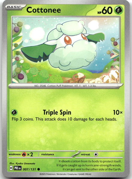 007/131 Cottonee Common SV: Prismatic Evolutions NM