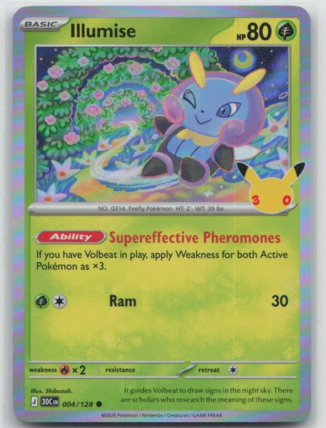004/128 NM Illumise Common ME: 30th Celebration