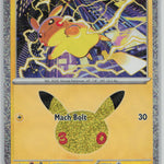 030/128 Pikachu Holo Pikachu Rare ME: 30th Celebration NM