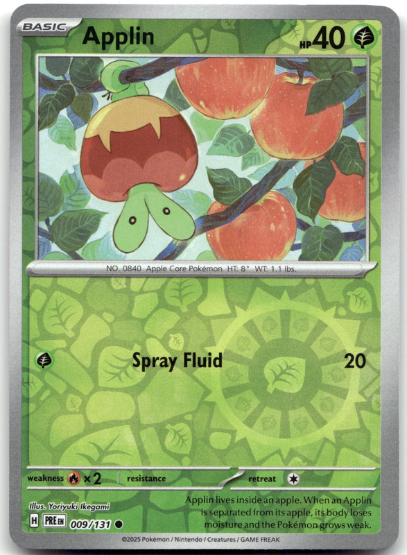 009/131 Applin Reverse Holo Common SV: Prismatic Evolutions NM