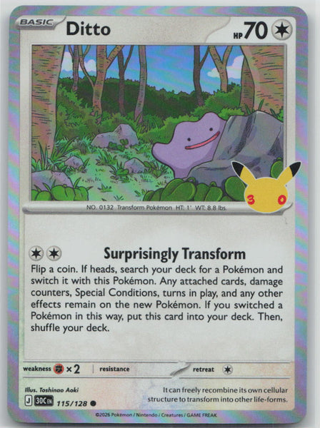 115/128 NM Ditto Common ME: 30th Celebration