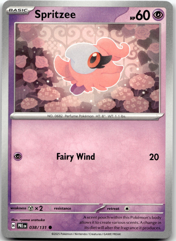 038/131 Spritzee Common SV: Prismatic Evolutions NM