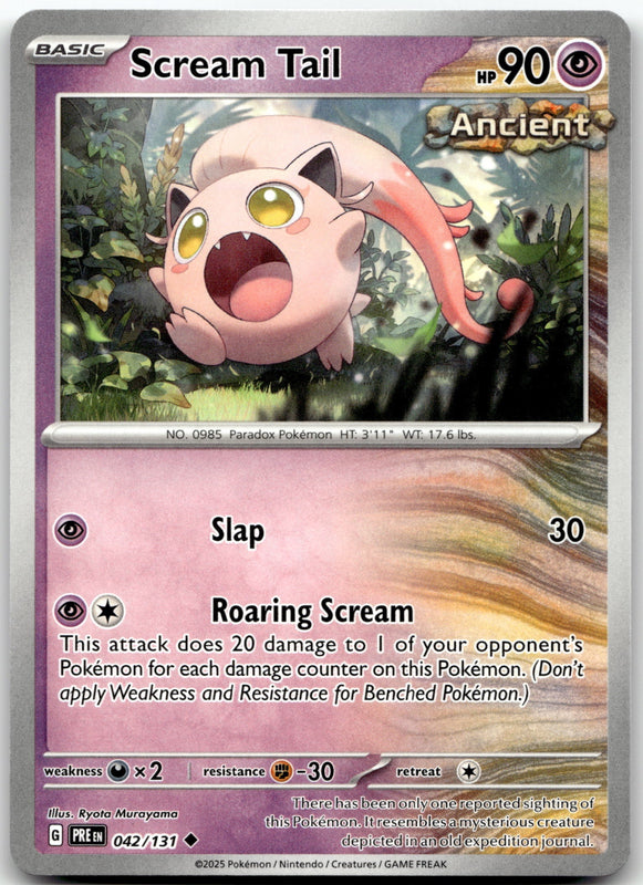 042/131 Scream Tail Uncommon SV: Prismatic Evolutions NM