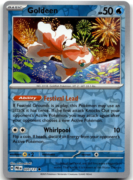 020/131 Goldeen Reverse Holo Common SV: Prismatic Evolutions NM