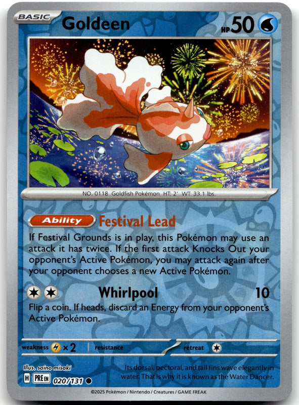 020/131 Goldeen Reverse Holo Common SV: Prismatic Evolutions NM