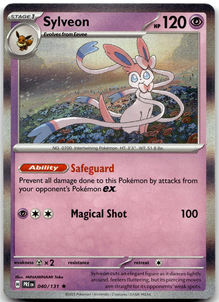 040/131 Sylveon Holo Rare SV: Prismatic Evolutions NM