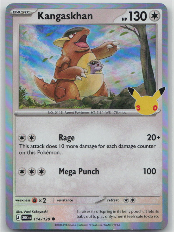 114/128 NM Kangaskhan Common ME: 30th Celebration