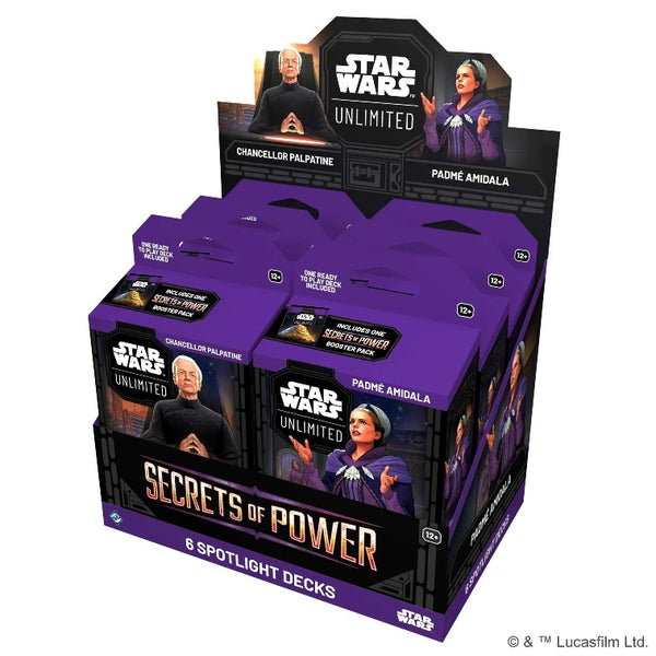 Star Wars Unlimited SECRETS OF POWER SPOTLIGHT DECKS
