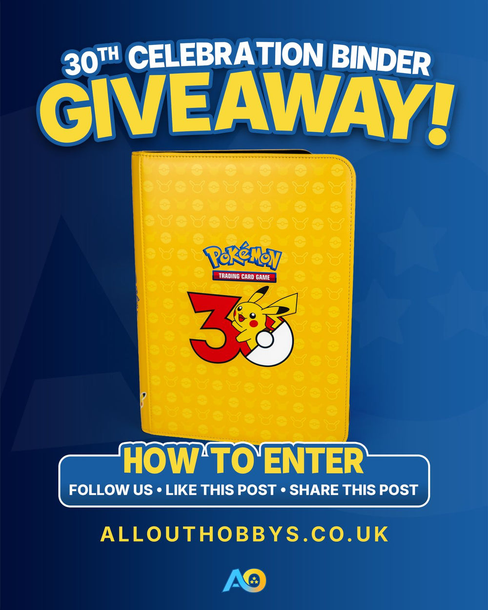 30th Celebration Binder giveaway. Follow us, like and share the post to enter.