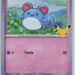 067/128 Marill Holo Common ME: 30th Celebration NM