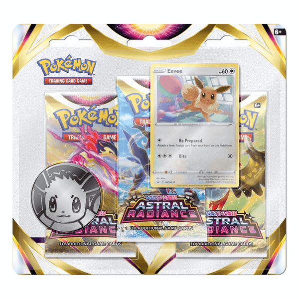 Pokémon TCG Astral Radiance 3-Pack Blister – Eevee stock product image