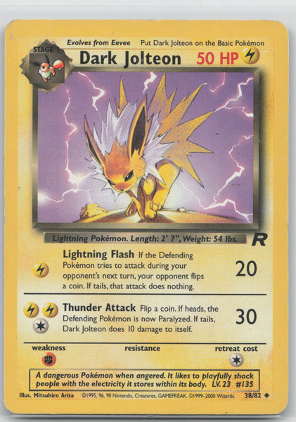 38/82 MP Dark Jolteon Uncommon Team Rocket