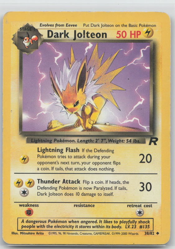 38/82 MP Dark Jolteon Uncommon Team Rocket