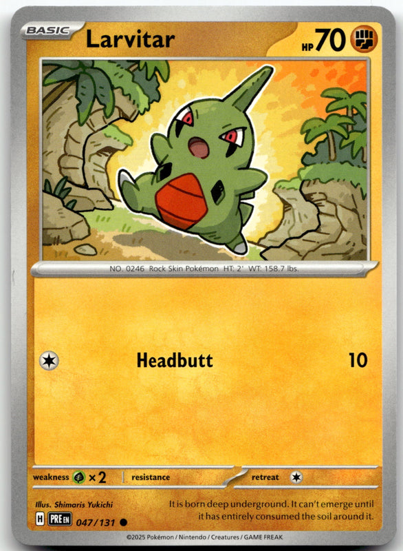 047/131 Larvitar Common SV: Prismatic Evolutions NM