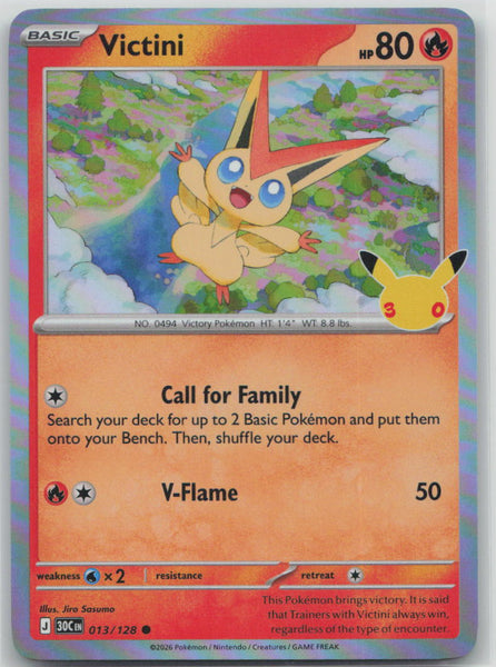 013/128 NM Victini Common ME: 30th Celebration