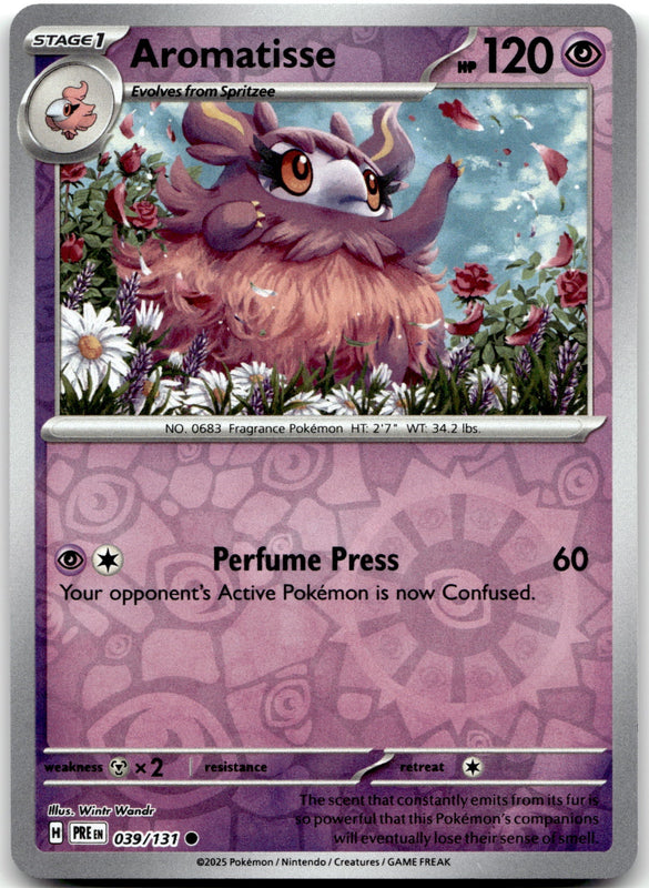 039/131 Aromatisse Reverse Holo Common SV: Prismatic Evolutions NM