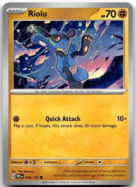 050/131 Riolu Common SV: Prismatic Evolutions NM