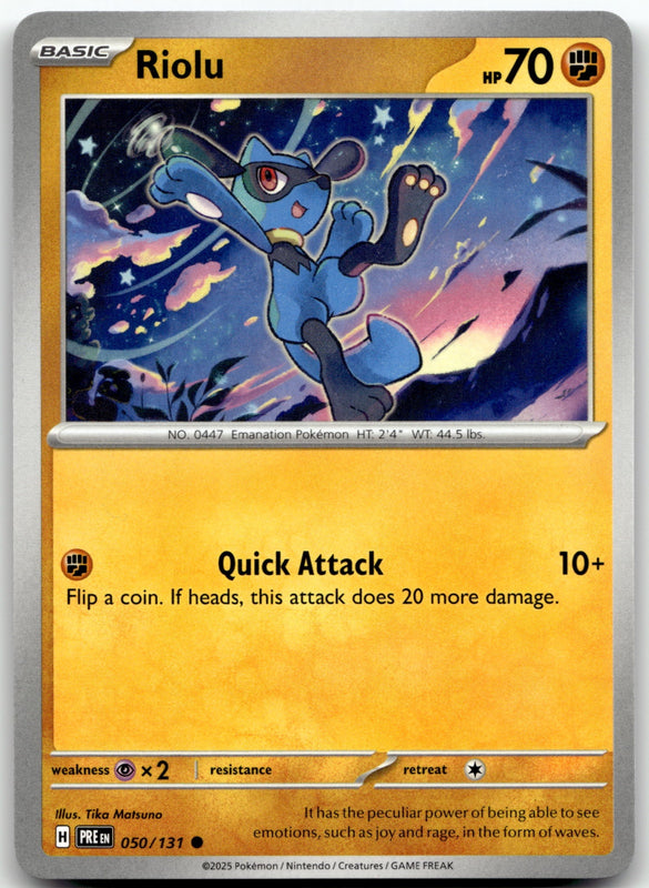 050/131 Riolu Common SV: Prismatic Evolutions NM