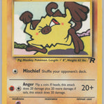 61/82 Mankey Unlimited Common Team Rocket LP