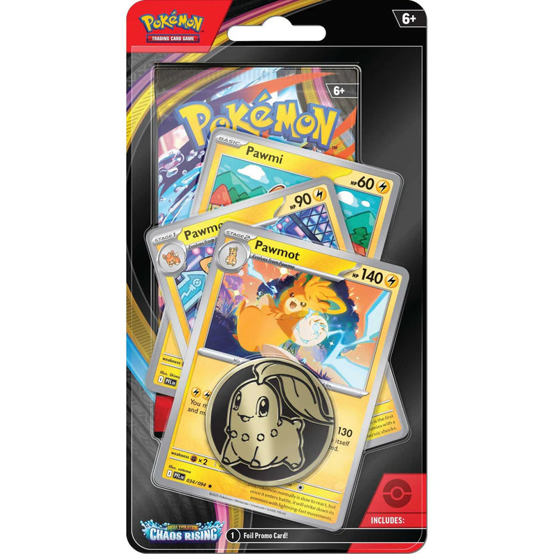 Pokémon TCG Chaos Rising Premium Checklane Blister – Pawmot stock product image