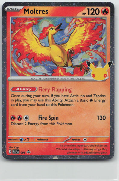 096 Moltres (30th Celebration) Holo Promo ME: Mega Evolution Promo NM